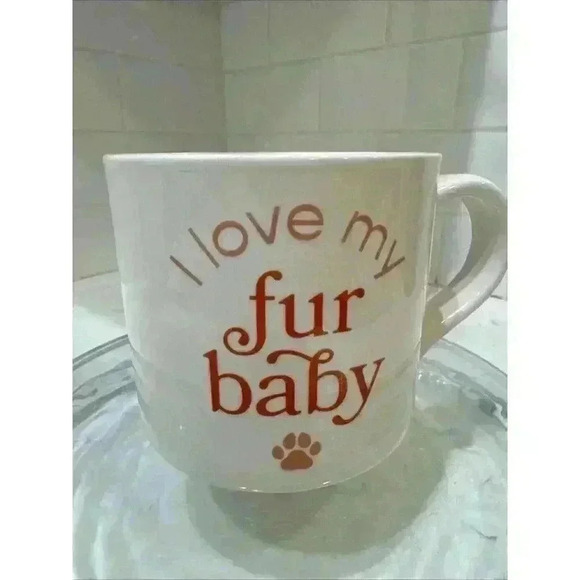 Parker Lane Coffee Tea Mug Cup Stoneware "I Love My Fur Baby" 16 Oz - Picture 4 of 8
